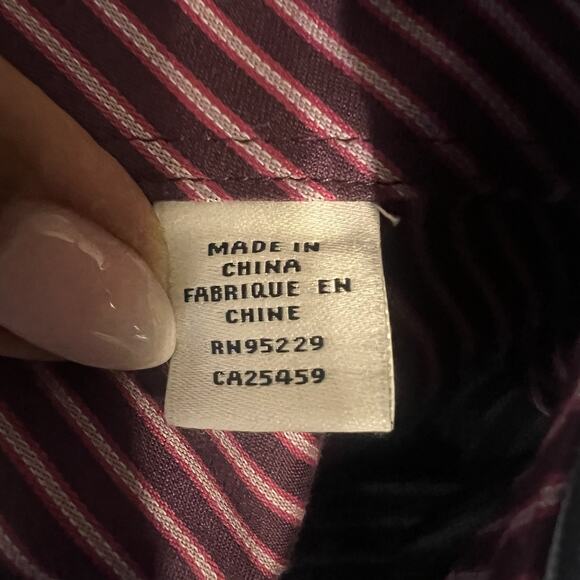 Ted Baker Endurance Blue Stripe French Cuff Superfine Cotton Dress Shirt 17.5 - Picture 10 of 11